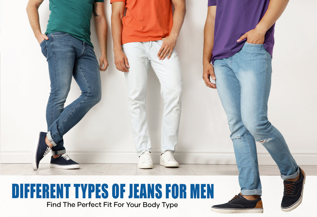 Different shops types of jean fit